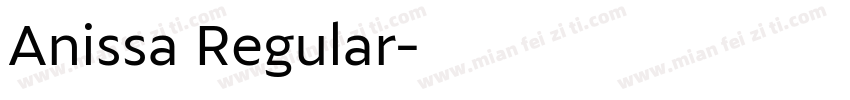 Anissa Regular字体转换